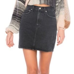 AGOLDE Kat High Rise Pencil Mini Skirt - 28